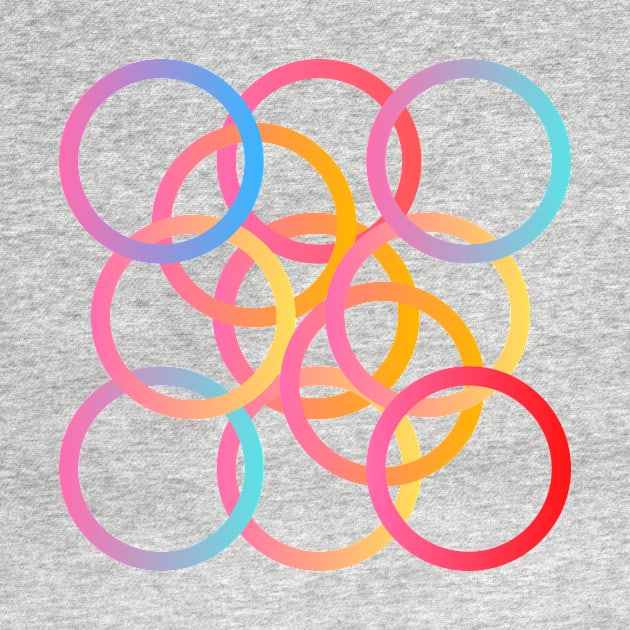 Super Colorful Circles Modern Design by ibarna